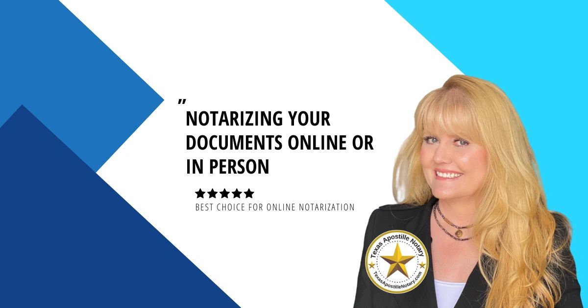 Austin Notary and Texas Online Notary Services